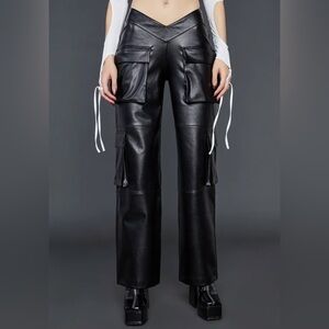 NWT Poster Girl Dollskill Path Of Destruction Vegan Leather Pants Size Large